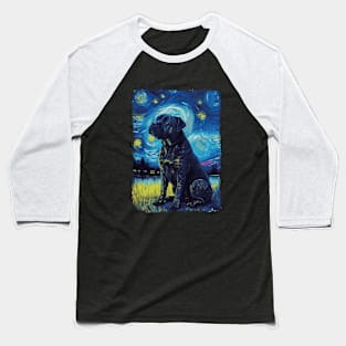 Cane Corso Starry Night Baseball T-Shirt